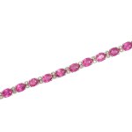 BRACELET, 18 KT WHITE GOLD