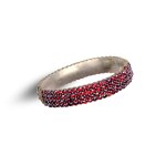 GARNET BANGLE, CIRCA 1900