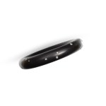 WOODEN BANGLE, ADORNED WITH 14 DIAMONDS AND ONE RUBY, TOTAL APPROX. 0.75 CT