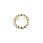 BROOCH, 14-KARAT YELLOW GOLD, HALLMARKED