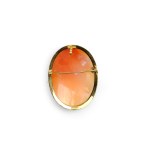 SHELL CAMEO BROOCH, 18-KARAT YELLOW GOLD SETTING