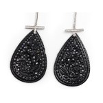 PAIR OF EARRINGS, 18 KT WHITE GOLD