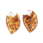 PAIR OF EARRINGS, 14 KT YELLOW GOLD