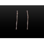 PAIR OF EARRINGS, 18 KT ROSE GOLD