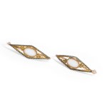 POISSARDES EARRINGS, 18 KT YELLOW GOLD