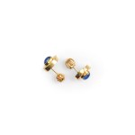 PAIR OF STUD EARRINGS, 14K YELLOW GOLD