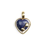 HEART-SHAPED PENDANT, 14-KARAT YELLOW GOLD