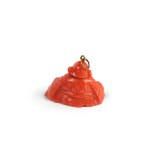 BUDDHA PENDANT, CORAL