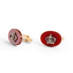 PAIR OF CUFFLINKS, 14K ROSE GOLD