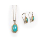 JEWELRY SET CONSISTING OF:, NECKLACE & EARRINGS