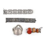 BUNDLE: 4 BRACELETS, SILVER