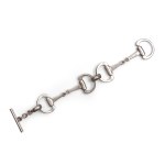 BRACELET IN THE SHAPE OF A HORSE BIT, HALLMARKED SILVER