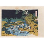 Katsushika Hokusai (1760-1849), Night fishing in Koshu, from the series: A Thousand Views of Sea and Wharf, Takamizawa Publishing House, Tokyo/Japan, Showa period, ca. 1960.