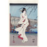 Utagawa Hiroshige (1797 - 1858), Evening Breeze in Ryogoku, part 3, published by Yamada Shoin, Tokyo/Japan, Showa period, ca. 1960.