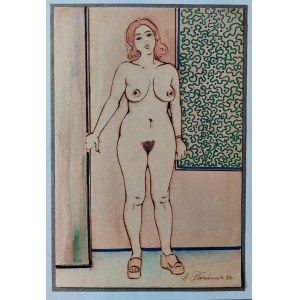 Henryk Plóciennik ( 1933 - 2020 ), Nude, 1986
