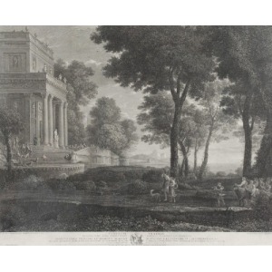 Widok na park z pałacem