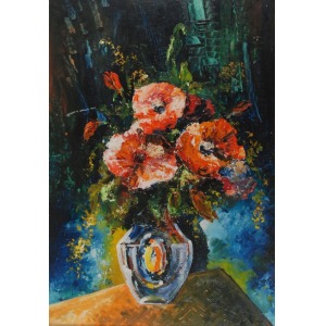 Nicolas CLEOS (1889-1976), Kwiaty w wazonie