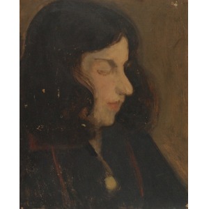 Malarz nieokreślony (XIX/XX w.), Portret młodej kobiety