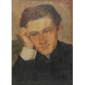 Malarz nieokreślony, polski (XIX/XX w.), Portret młodego mężczyzny