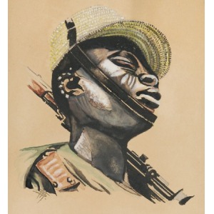 Artysta nieokreślony, Afrykański żołnierz