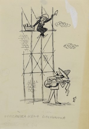 Jerzy FLISAK (1930-2008), Warszawska scena balkonowa