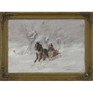 Aleksander MAKOWSKI (1869-1924), Winter Blizzard