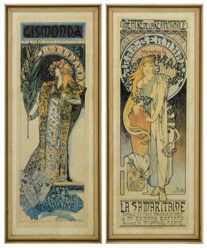 Alfons MUCHA (1860-1939) według, Para plakatów