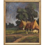 KELEMAN (20th century), Landscape with huts