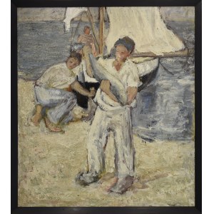 Artist unspecified, 20th century, Return from fishing