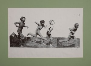 Jan TARASIN (1929-2009), Biegnący chłopcy, 1990