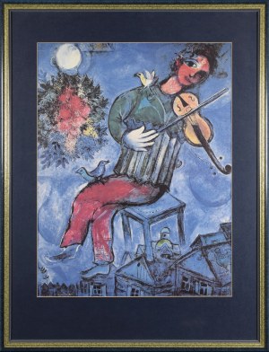 Marc CHAGALL (1887-1985) - według, Błękitny skrzypek