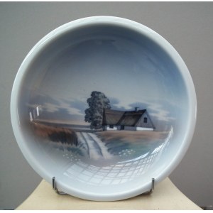 Bol de collection en porcelaine - Paysage danois