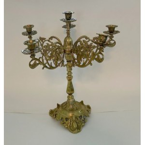 Solid brass candelabra