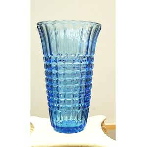 HSG Ząbkowice blue vase | PRL | Vintage | Design J.S. Drost (?)