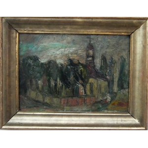 Jan Rzyszczak(1922-1995),Motive from Szczawno Zdrój ,1962