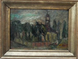Jan Rzyszczak(1922-1995),Motyw ze Szczawna Zdroju ,1962