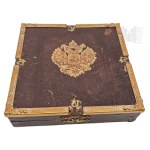 Russia/Russia Tsar(?) Wooden with Metal Ornaments, Two-headed Russian Eagle.