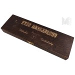 Wooden Casket Box of Chocolates, Bory Tucholskie Chocolate Factory Archer, Bory Chocolates