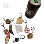 PRL - Collection of pendants, key rings, Solidarity, Polam Kombinat Techniki Świetlnej, Bielsko-Biala