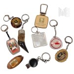 PRL - Collection of pendants, key rings, Solidarity, Polam Kombinat Techniki Świetlnej, Bielsko-Biala