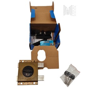 Grande serrure à pêne Gerda dans un coffret avec clés et accessoires