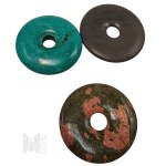 Three Decorative Circles, Natural Stone Beads
