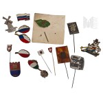 Set of pins with Symbols and Flags of Different Cities and States, Poland, Czech Republic, Russia, Italy, Netherlands, Tomaszow Mazowiecki, Zakopane, Japan, Switzerland, Vilnius, Kiustendil, Kampinos National Park
