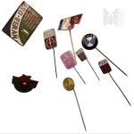 PRL - A Set of Automotive and Motorcycle-themed Wpinki, POLMO, Polski Fiat, BMW, FSO Żerań, Polski Związek Motorowy Mototurystyka