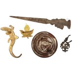 Maple Leaf, Horse Head Placard, Lizard, Letter Knife Angers Cointreau France France.