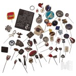 Miscellaneous Pin Set, Poland Fighting, Predom, Unitra, Jozef Pilsudski, MPK Krakow, Polish Radio, Blue Relay, Orbis Travel Agency, WSK PZL Mielec