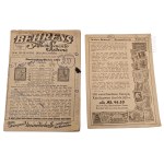 Third Reich - Postage Stamp Catalog Brochure, Postal Card Philately Postage Stamps 1943/1944 Behrens Abonnements Systeme Braunschweig/Brunswick