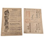 Third Reich - Postage Stamp Catalog Brochure, Postal Card Philately Postage Stamps 1943/1944 Behrens Abonnements Systeme Braunschweig/Brunswick