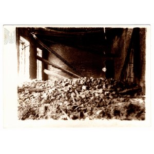 Second Polish Republic, 1919, Lviv (Lemberg/Leopolis) - Photograph of Destruction After the Defense of Lviv, Interior of the Telephone Exchange Building (?) - Later Print (1980s) From Film Stored in the Archives in Lviv