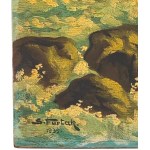 IIRP - Oil Painting on Wood, Sea and Rocks, S. Furtak 1935